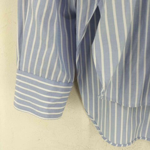 ザラ ZARA バックリボンストライプオーバーサイズシャツ レディース import:XS