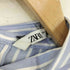 ザラ ZARA バックリボンストライプオーバーサイズシャツ レディース import:XS
