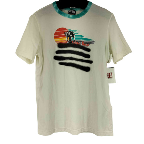 ディーゼル DIESEL タイダイ染め Wind Bear S/S Tシャツ メンズ JPN:XS