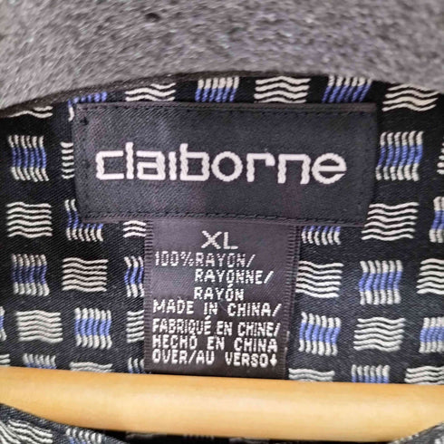クレイボーン Claiborne 総柄半袖シャツ メンズ XL
