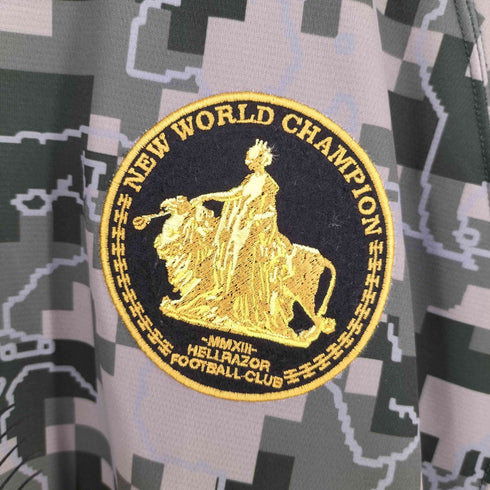 ヘルレイザー HELLRAZOR NEW WORLD DIGITAL CAMO FOOTBALL JERSEY ゲームシャツ メンズ JPN:M