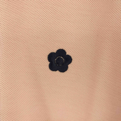 マリークワント MARY QUANT ワンポイント刺繍 鹿の子ポロシャツ レディース FREE