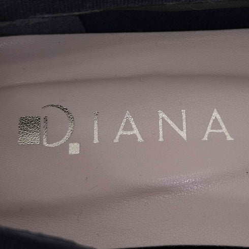 ダイアナ DIANA ビジュー パール エナメル スクエア ローファー レディース JPN:24.5