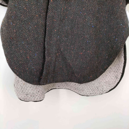 ARAN SWEATER MARKET アイルランド製 MERINO WOOL ネップ ウール ポンチョ メンズ S/M