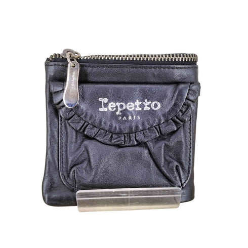 レペット repetto フリルデザイン レザー二つ折り財布 レディース