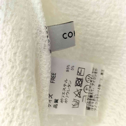 コヒナ COHINA ストレッチレースバルーンスリーブトップス レディース FREE