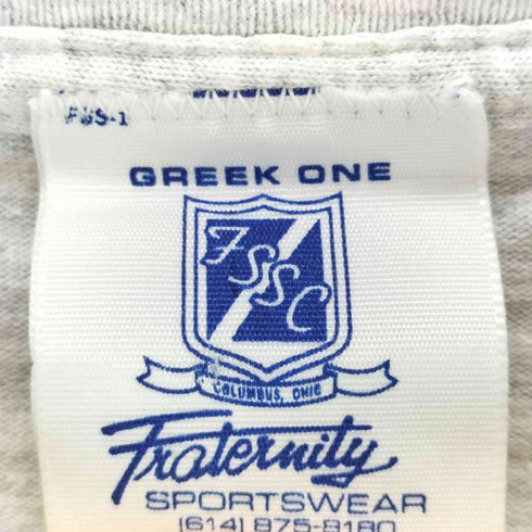 GREEK ONE SPORTS WEAR カレッジプリントクルーネックTシャツ メンズ