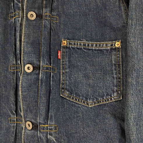 リーバイス Levis 7156XX 大戦モデル 赤耳ビッグE デニムジャケット 復刻 ボタン裏J22 メンズ 38