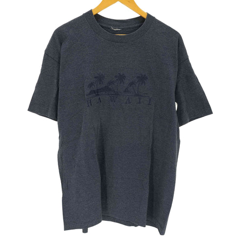 シングルステッチ 刺繍デザインクルーネックTシャツ メンズ