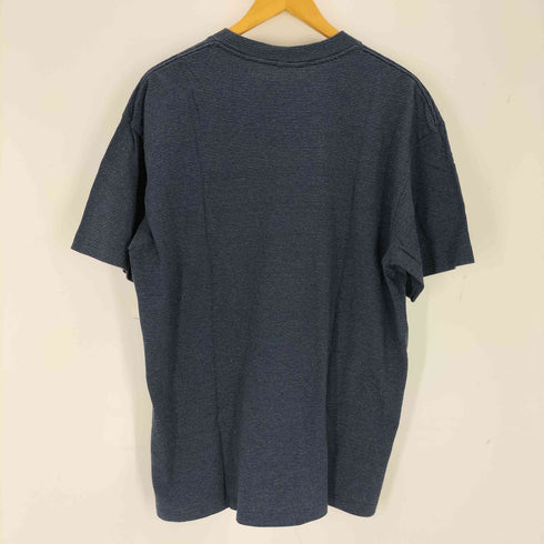 シングルステッチ 刺繍デザインクルーネックTシャツ メンズ