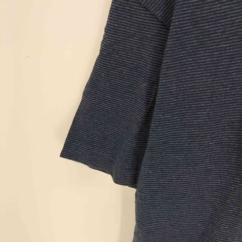 シングルステッチ 刺繍デザインクルーネックTシャツ メンズ