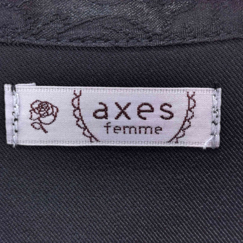アクシーズファム axes femme ジャカード切替ティアードワンピース レディース FREE