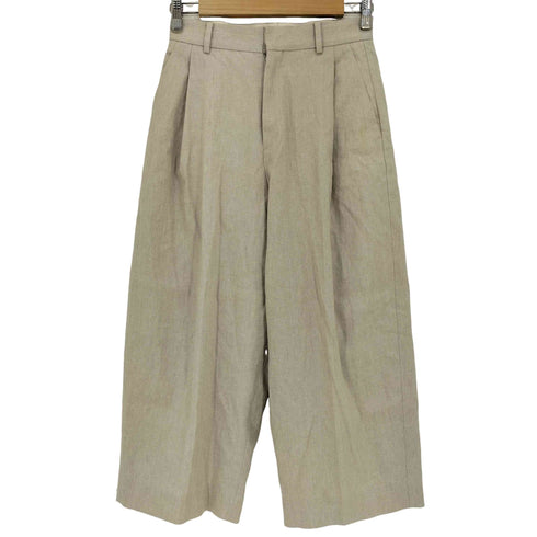 HAVEL studio リネンツイルストレッチバレルクロップドワイドパンツ レディース JPN:36