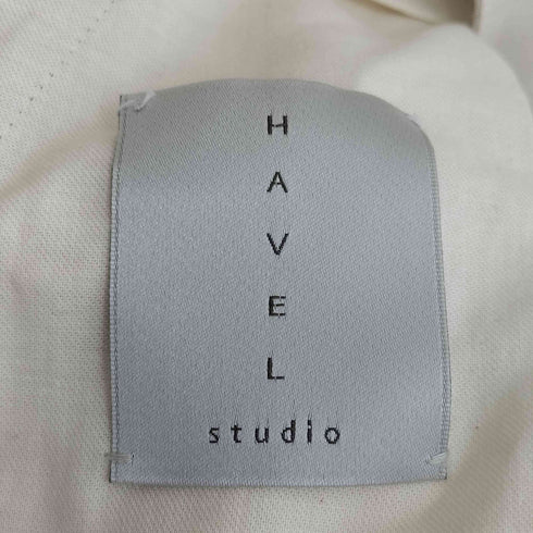 HAVEL studio リネンツイルストレッチバレルクロップドワイドパンツ レディース JPN:36