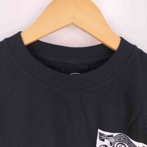ウェイステッドユース WASTED YOUTH 両面ロゴプリント クルーネック Tシャツ メンズ import:S