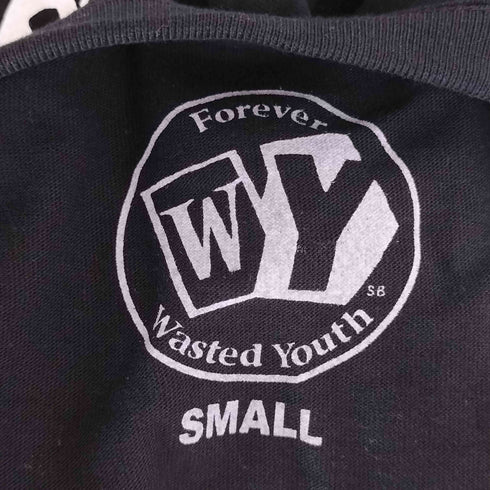 ウェイステッドユース WASTED YOUTH 両面ロゴプリント クルーネック Tシャツ メンズ import:S