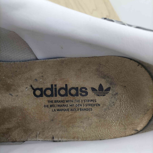 アディダス adidas パテントレザー クロコ型押し ローカットスニーカー レディース 24cm