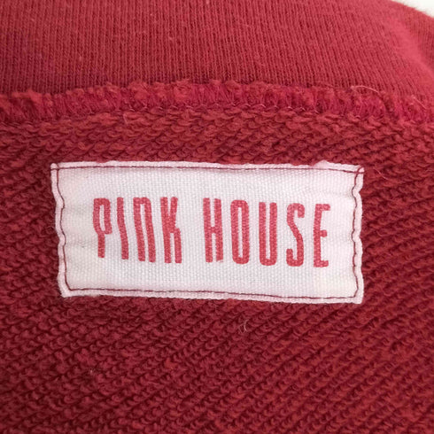 ピンクハウス PINK HOUSE ワッペン ジップアップパーカー レディース