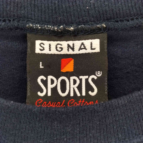 シグナルスポーツ SIGNAL SPORTS USA製 刺繍デザインクルーネックTシャツ メンズ import:L