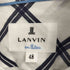 ランバンオンブルー LANVIN en Bleu カーブ 切り替え デザイン アシンメトリーチェック 半袖 シャツ メンズ JPN:48