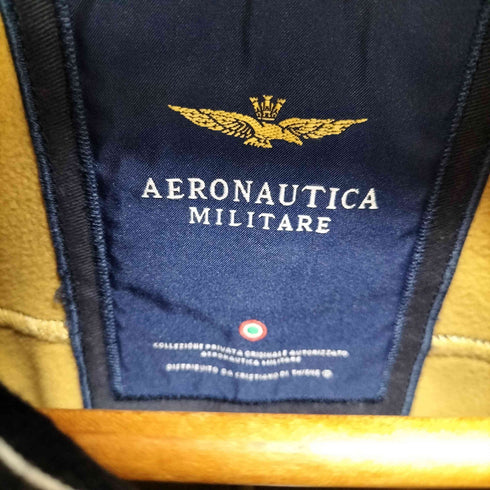 aeronautica 刺繍デザインジップアップジャケット メンズ import:L
