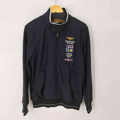 aeronautica 刺繍デザインジップアップジャケット メンズ import:L
