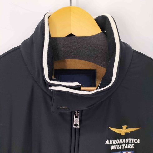 aeronautica 刺繍デザインジップアップジャケット メンズ import:L