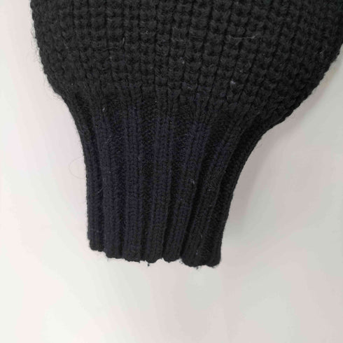 パパス papas ナイロン混 ウールカーディガン メンズ