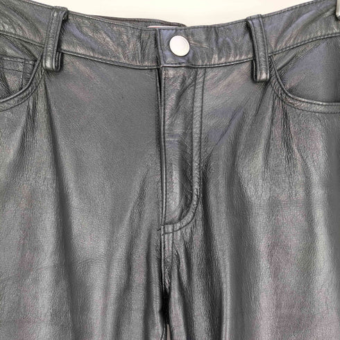 ncb カウレザー ブーツカット レザーパンツ メンズ 32