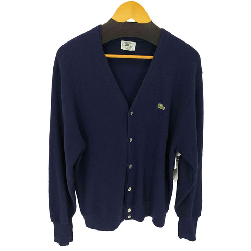 アイゾッドラコステ IZOD LACOSTE 80S USA製 アクリルカーディガン メンズ import:L