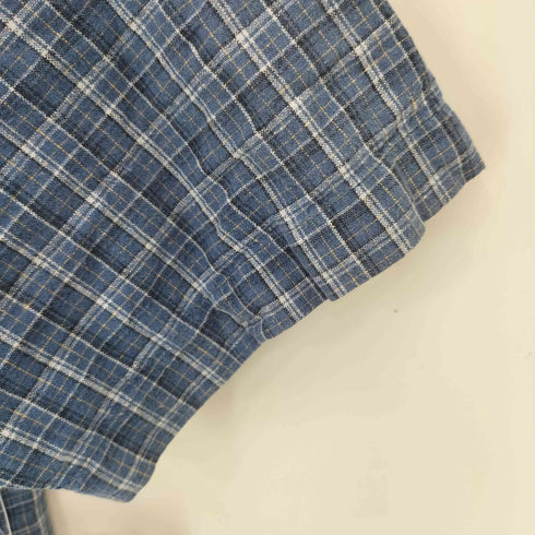 エディーバウアー Eddie Bauer リネンコットン チェック S/S シャツ メンズ import:S