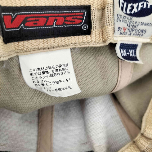 バンズ VANS 90S FLEXFIT KOREA製 6パネルキャップ メンズ M-XL