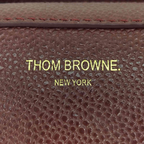 トムブラウン THOM BROWNE ぺブルグレインレザー BUSINESS BAG MINI レディース O/S
