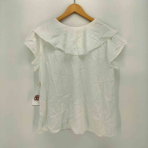 シンプリシテェ SIMPLICITE 24SS B.C STOCK ラッフルカラー半袖ブラウス レディース