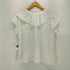 シンプリシテェ SIMPLICITE 24SS B.C STOCK ラッフルカラー半袖ブラウス レディース