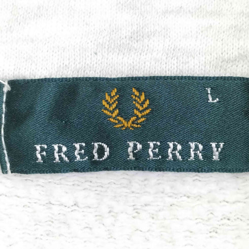 フレッドペリー FRED PERRY ロゴ刺繍 ハーフジップスウェット メンズ import:L