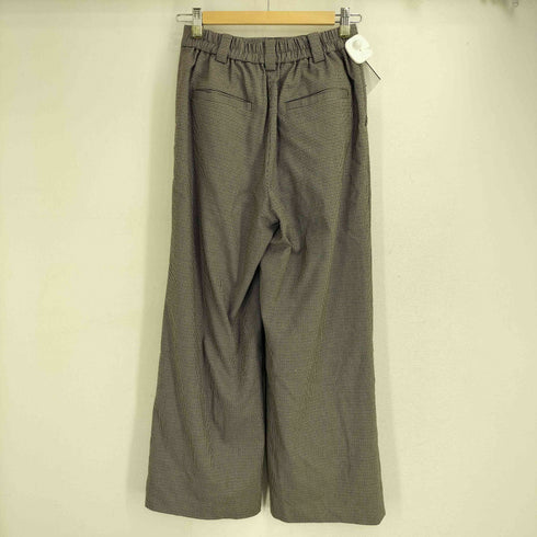 ユナイテッドアローズグリーンレーベルリラクシング UNITED ARROWS green label relaxing KC ガンクラブチェック ワイドパンツ レディース JPN:36