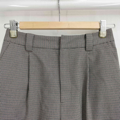 ユナイテッドアローズグリーンレーベルリラクシング UNITED ARROWS green label relaxing KC ガンクラブチェック ワイドパンツ レディース JPN:36
