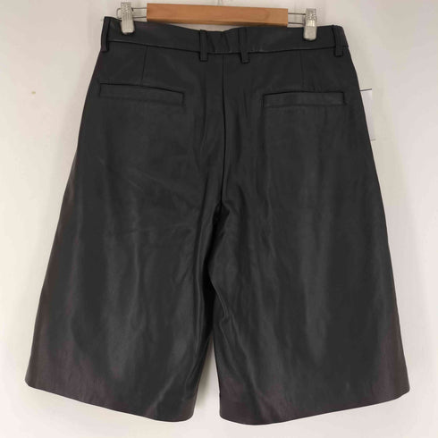 ザラ ZARA PUレザーバミューダパンツ メンズ 38