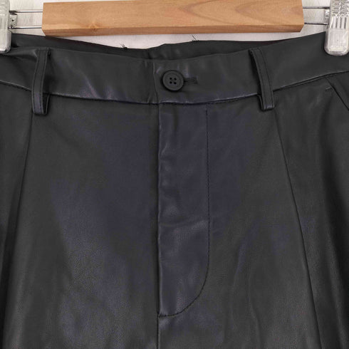 ザラ ZARA PUレザーバミューダパンツ メンズ 38