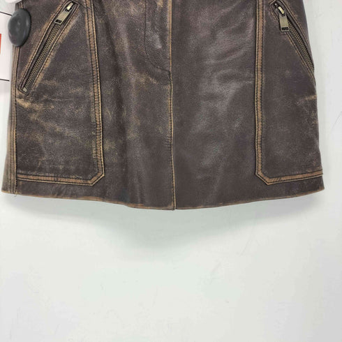 マイケルマイケルコース Michael Michael Kors 羊革 レザー ミニスカート レディース 0
