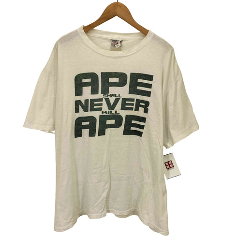 アベイシングエイプ A BATHING APE 90S 最初期 吹き出しタグ ONEITAボディ APE SHALL NEVER KILL APE S/S Tシャツ メンズ JPN:L