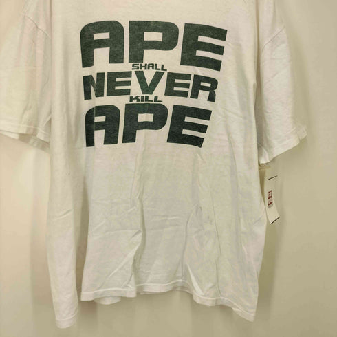 アベイシングエイプ A BATHING APE 90S 最初期 吹き出しタグ ONEITAボディ APE SHALL NEVER KILL APE S/S Tシャツ メンズ JPN:L