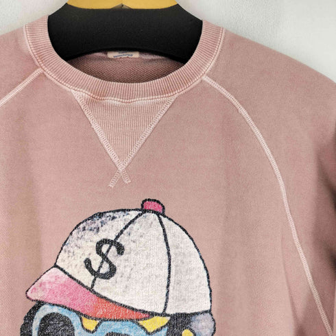 FREERAGE ラグランスリーブ プリント スウェット メンズ JPN:XL