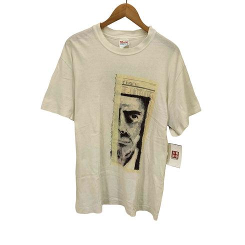 90S HANES BEEFY-T ボディ Further Self Evident Truths コンピレーションアルバム アートワーク テクノ ヒップホップ トリップホップ プリント S/S Tシャツ シングルステッチ メンズ import:M