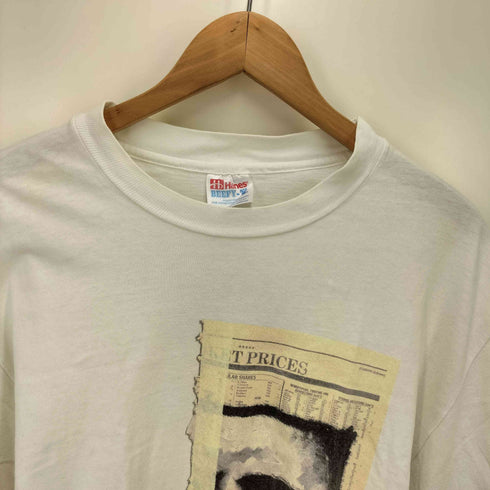 90S HANES BEEFY-T ボディ Further Self Evident Truths コンピレーションアルバム アートワーク テクノ ヒップホップ トリップホップ プリント S/S Tシャツ シングルステッチ メンズ import:M