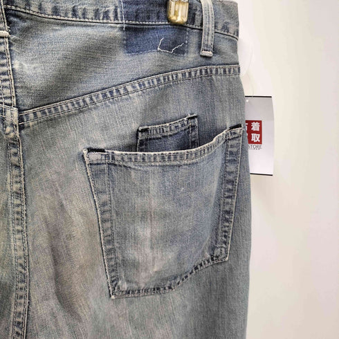 アベイシングエイプ A BATHING APE 90S 三角タグ 6P ジップフライ デニム パンツ メンズ JPN:L