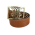 ミハラヤスヒロ MIHARA YASUHIRO 24AW KAMIYA circle Logo Leather Belt サークルロゴバックル レザーベルト メンズ