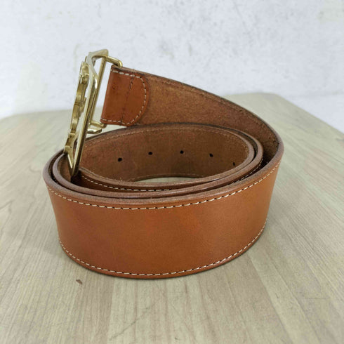 ミハラヤスヒロ MIHARA YASUHIRO 24AW KAMIYA circle Logo Leather Belt サークルロゴバックル レザーベルト メンズ