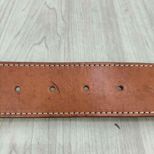 ミハラヤスヒロ MIHARA YASUHIRO 24AW KAMIYA circle Logo Leather Belt サークルロゴバックル レザーベルト メンズ
